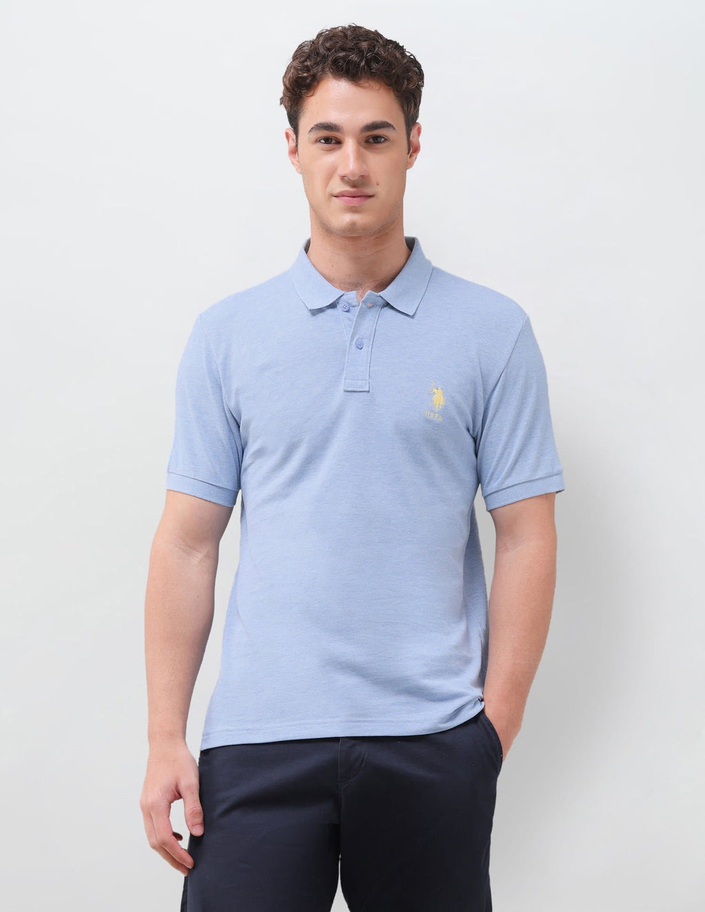 Solid Slim Fit Polo Shirt USP0