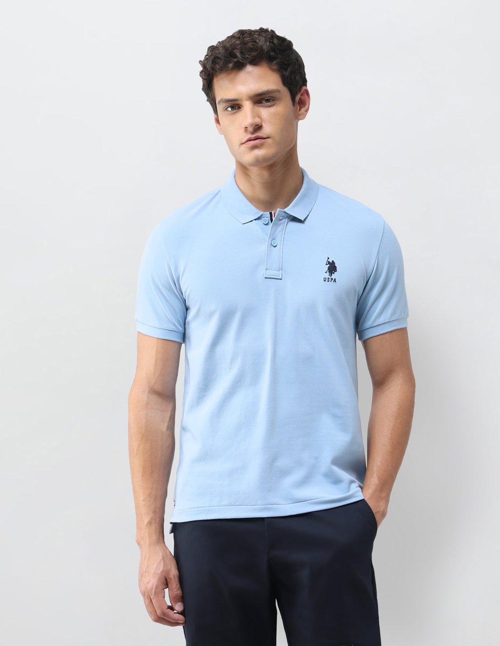 Solid Slim Fit Polo Shirt USP0