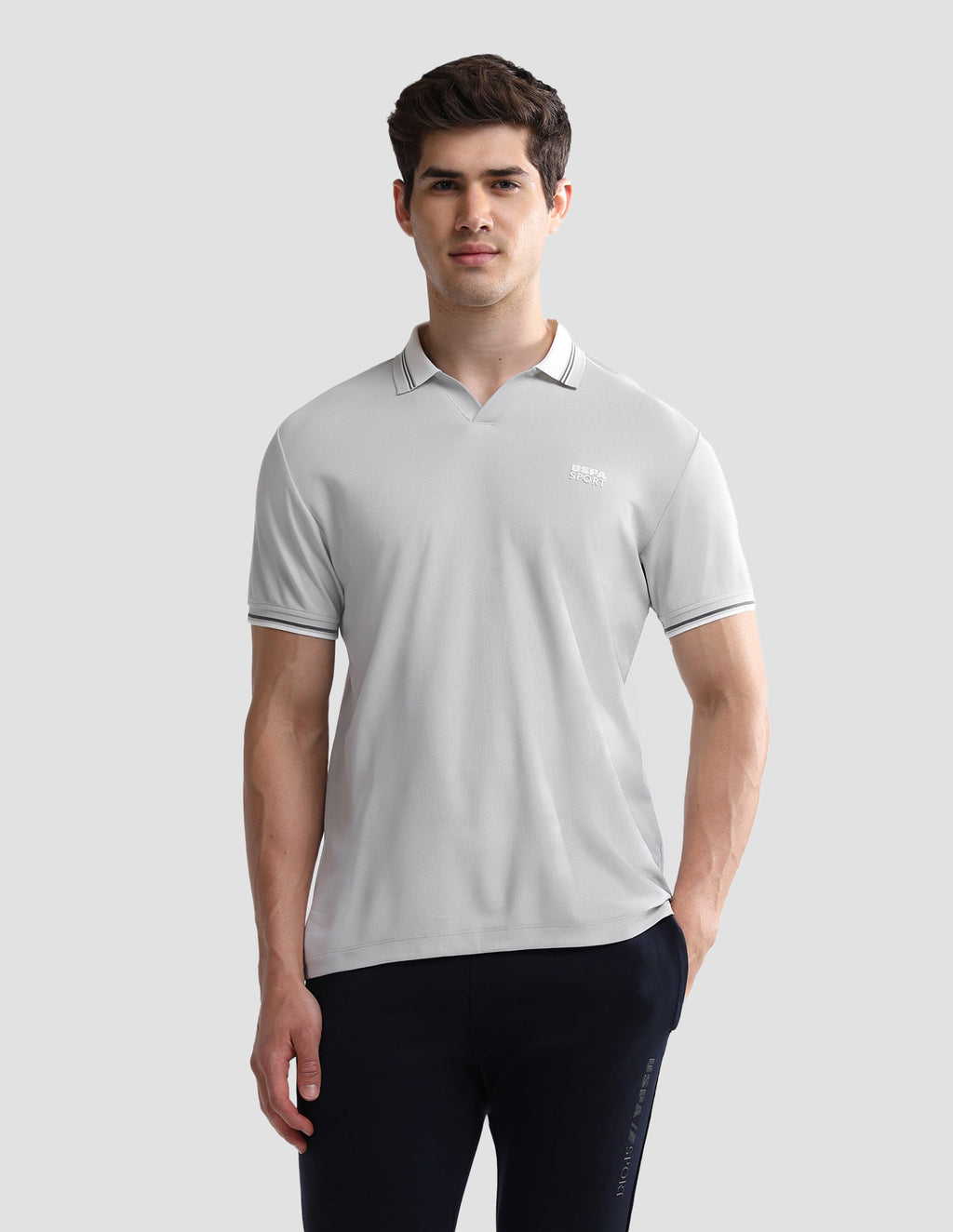 Solid Slim Fit Active Polo Shirt USP0