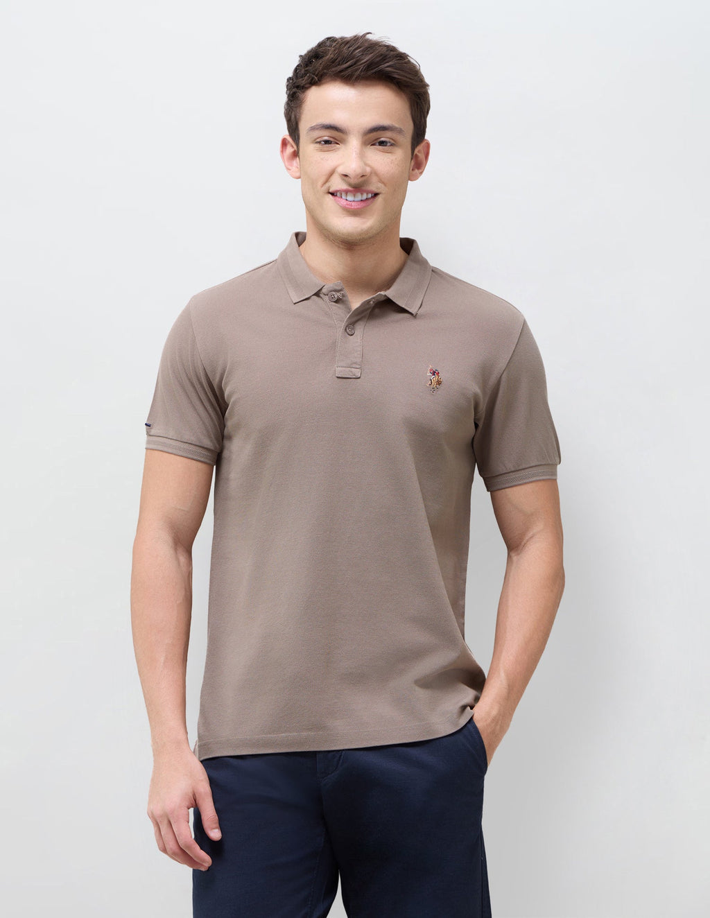 Solid Slim Fit Polo Shirt USP0