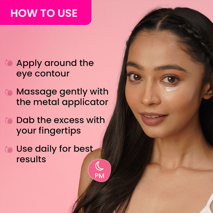 Pomegranate + Retinol Eye Cream for Dark Circles