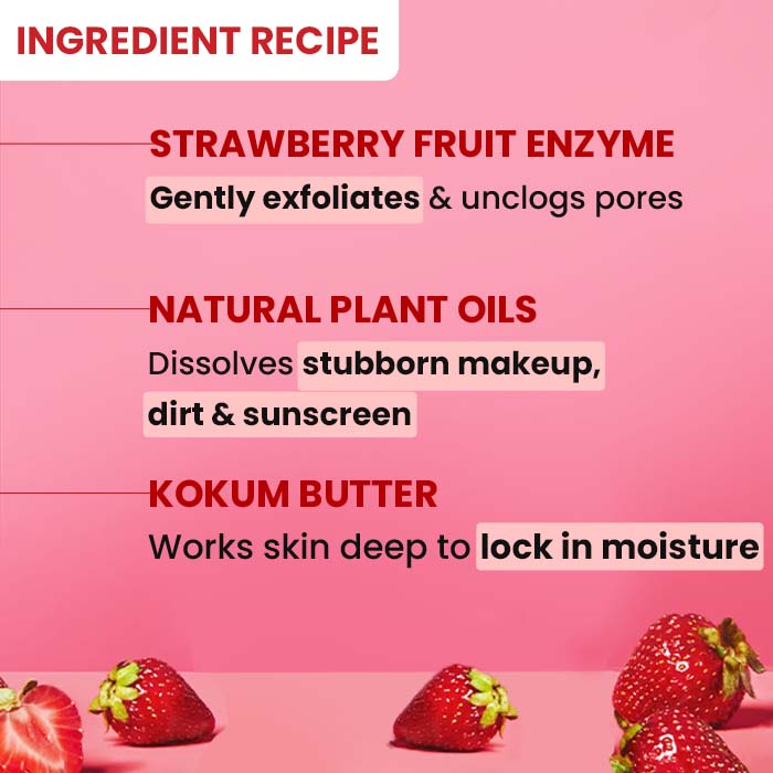 Strawberry Dew Cleansing Balm for Dewy Skin