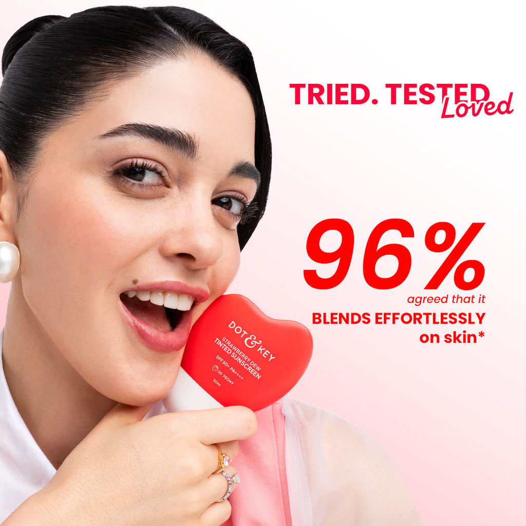Strawberry Dew Tinted Sunscreen SPF 50+ PA++++ With New-Age UV Filters