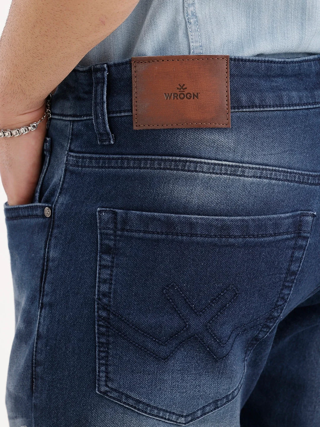 Solid Slim Fit Denim Jeans | Blue