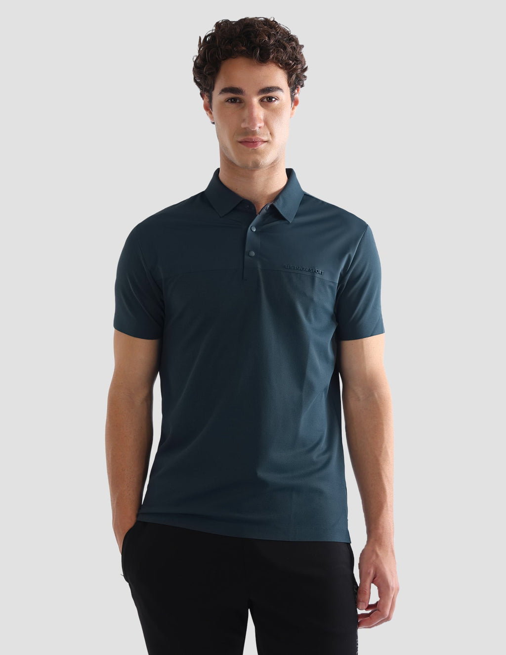 Solid Slim Fit Active Polo Shirt USP0