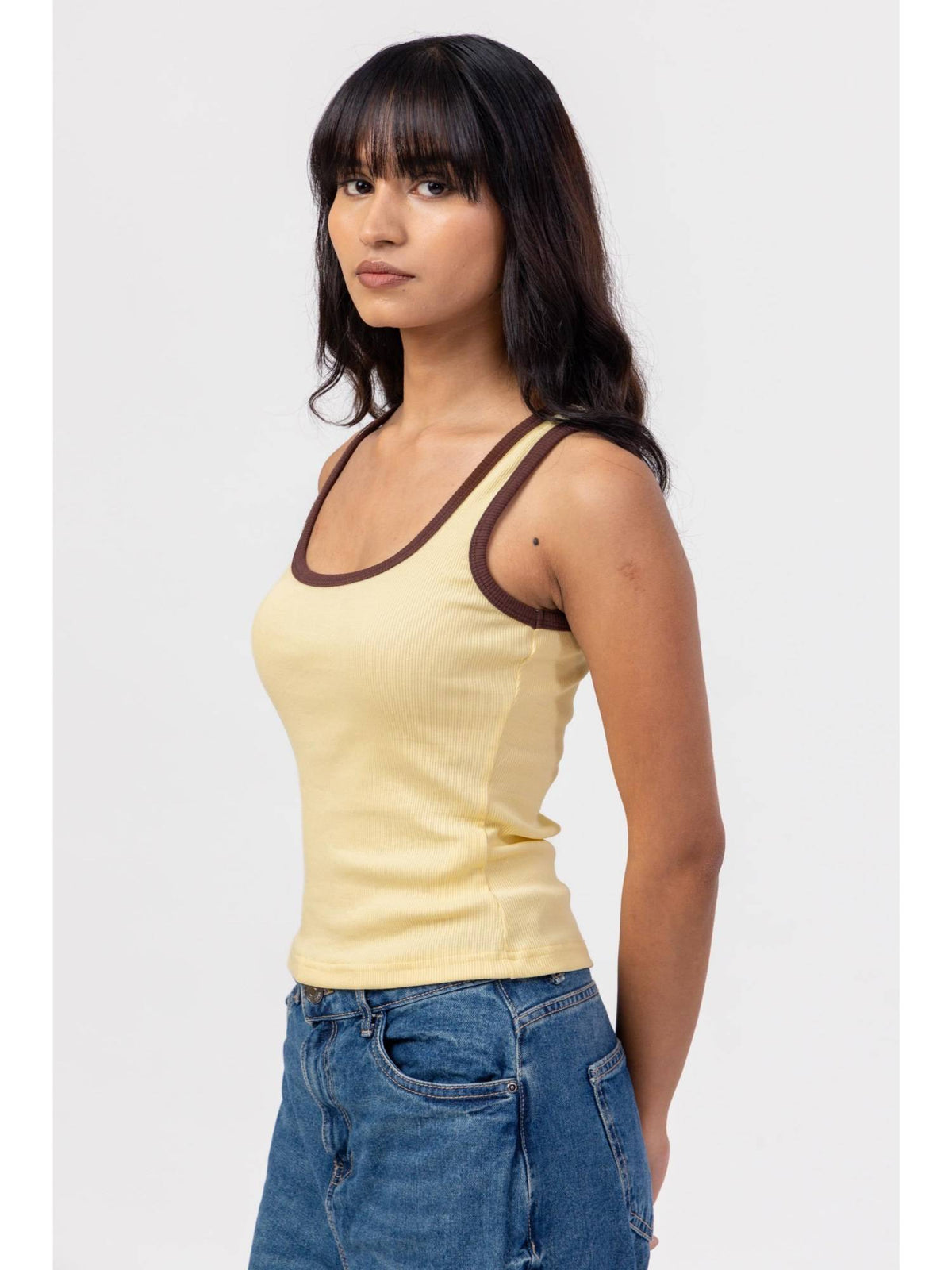 Butter And Brown Dual Tank Top | TT98 - view 2