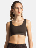 AP20 Wirefree Tactel Nylon Elastane Active Wear Sports Bra - Black | sb09 - view 8