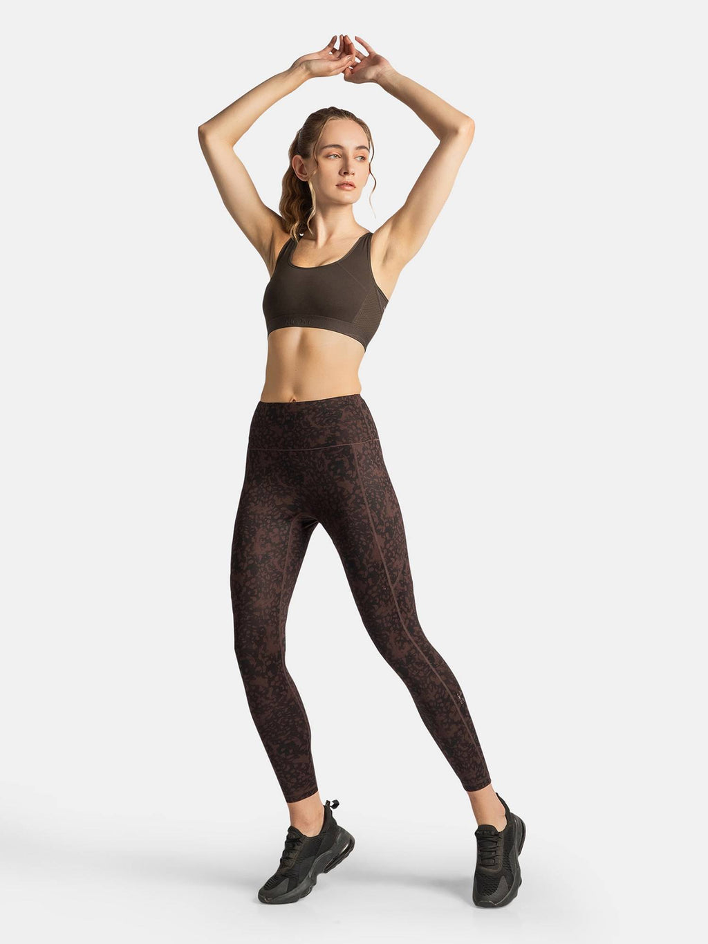 AP20 Wirefree Tactel Nylon Elastane Active Wear Sports Bra - Black | sb09 - view 11