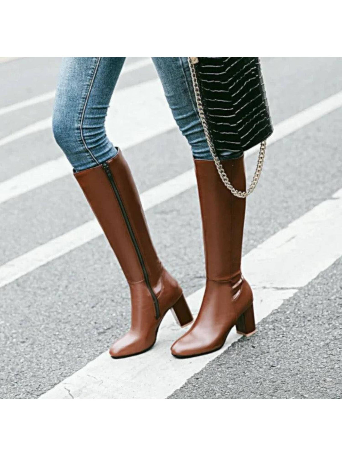 Isabelle Leather Casual Boots In Brown | BT61 - view 1