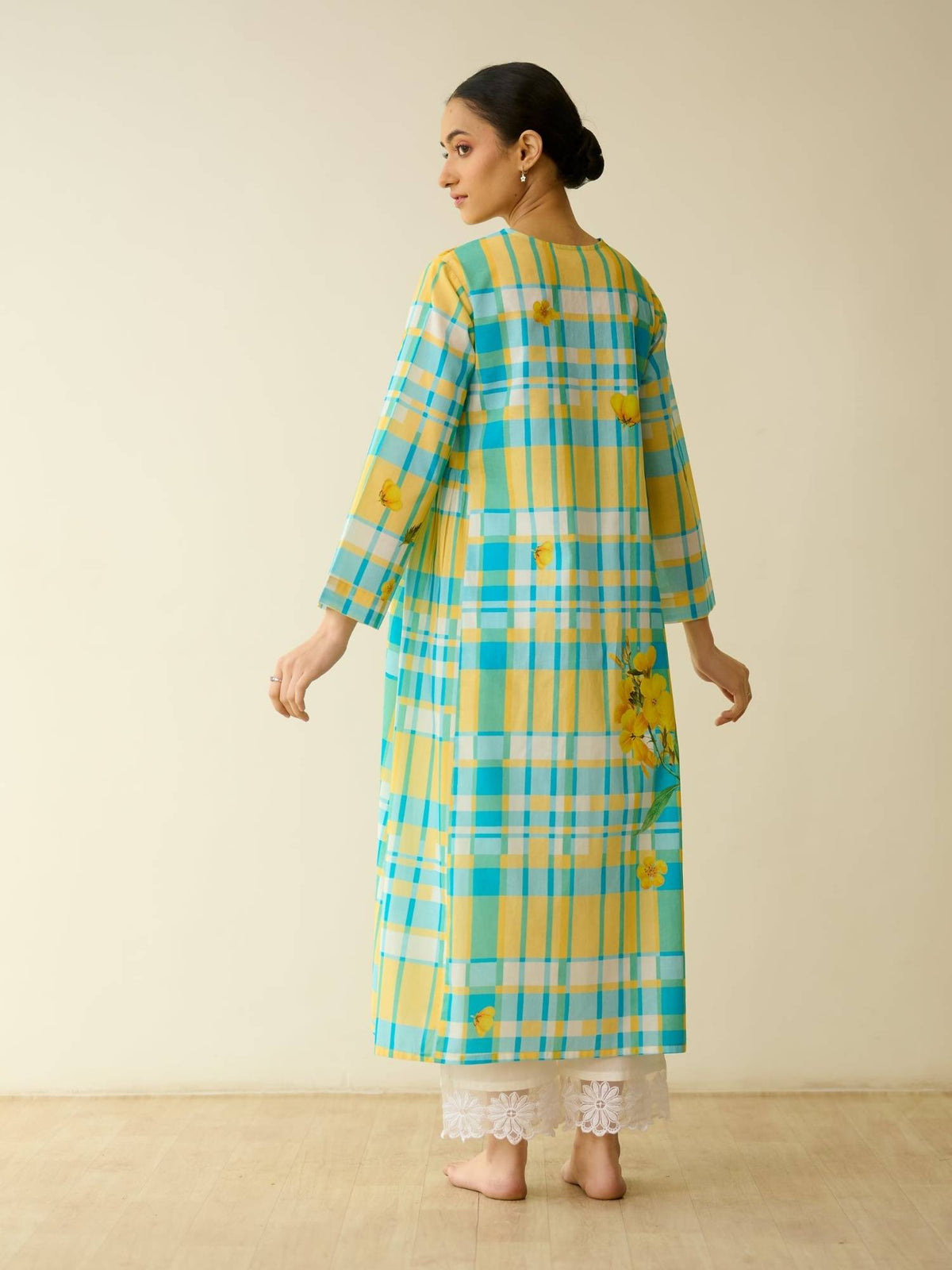 Multi-Color Floral Regular Kurta | FY93 - view 2