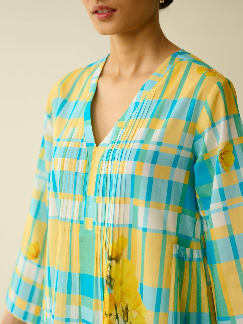 Multi-Color Floral Regular Kurta | FY93 - view 4