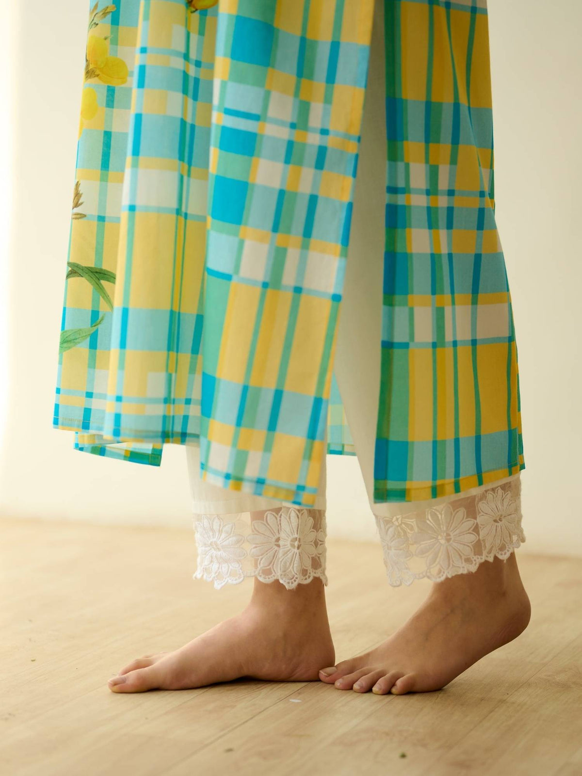 Multi-Color Floral Regular Kurta | KDG - view 6