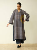 Black Printed Regular Kurta | FY93 - view 1