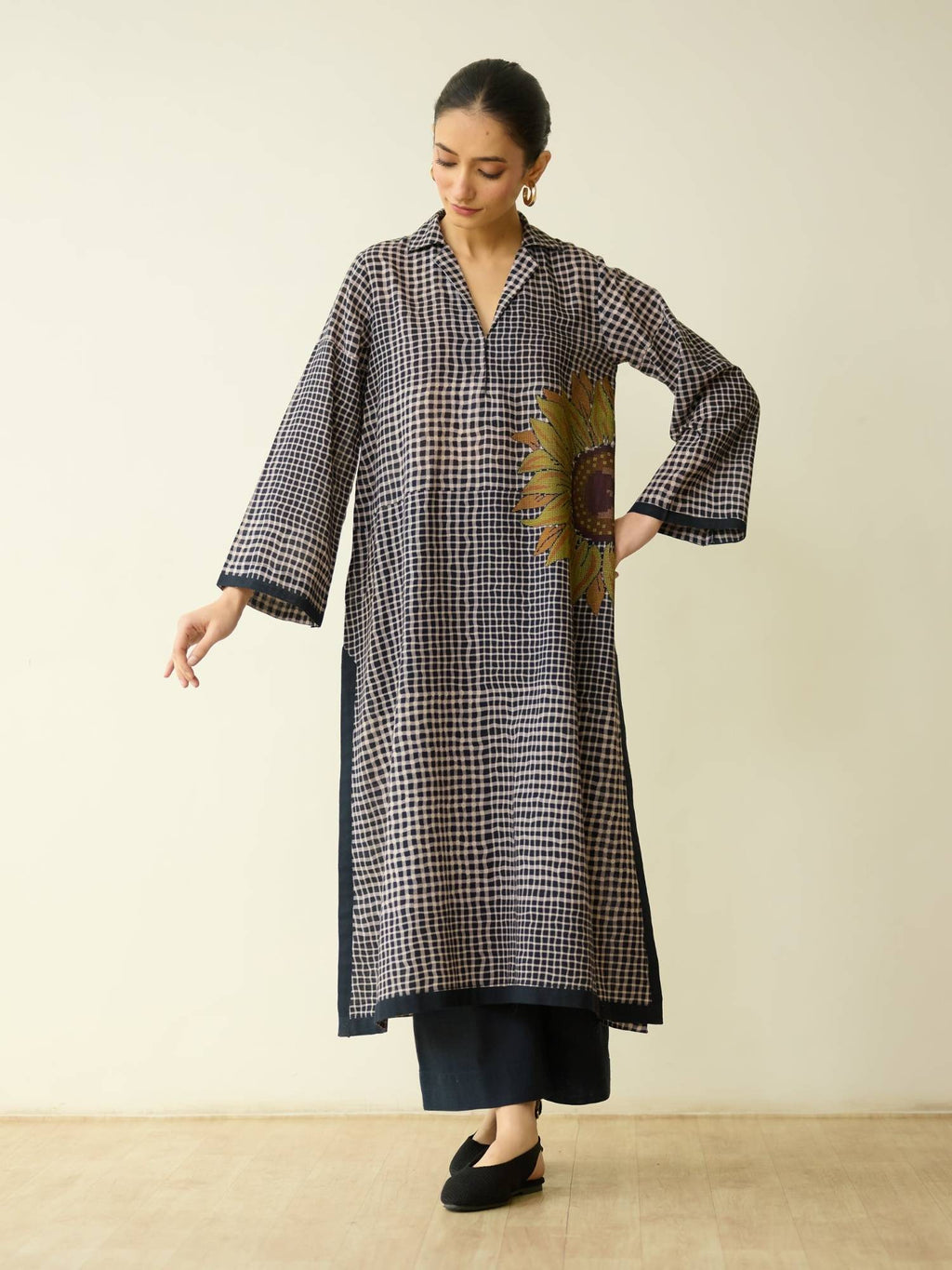 Black Printed Regular Kurta | U3S - view 1