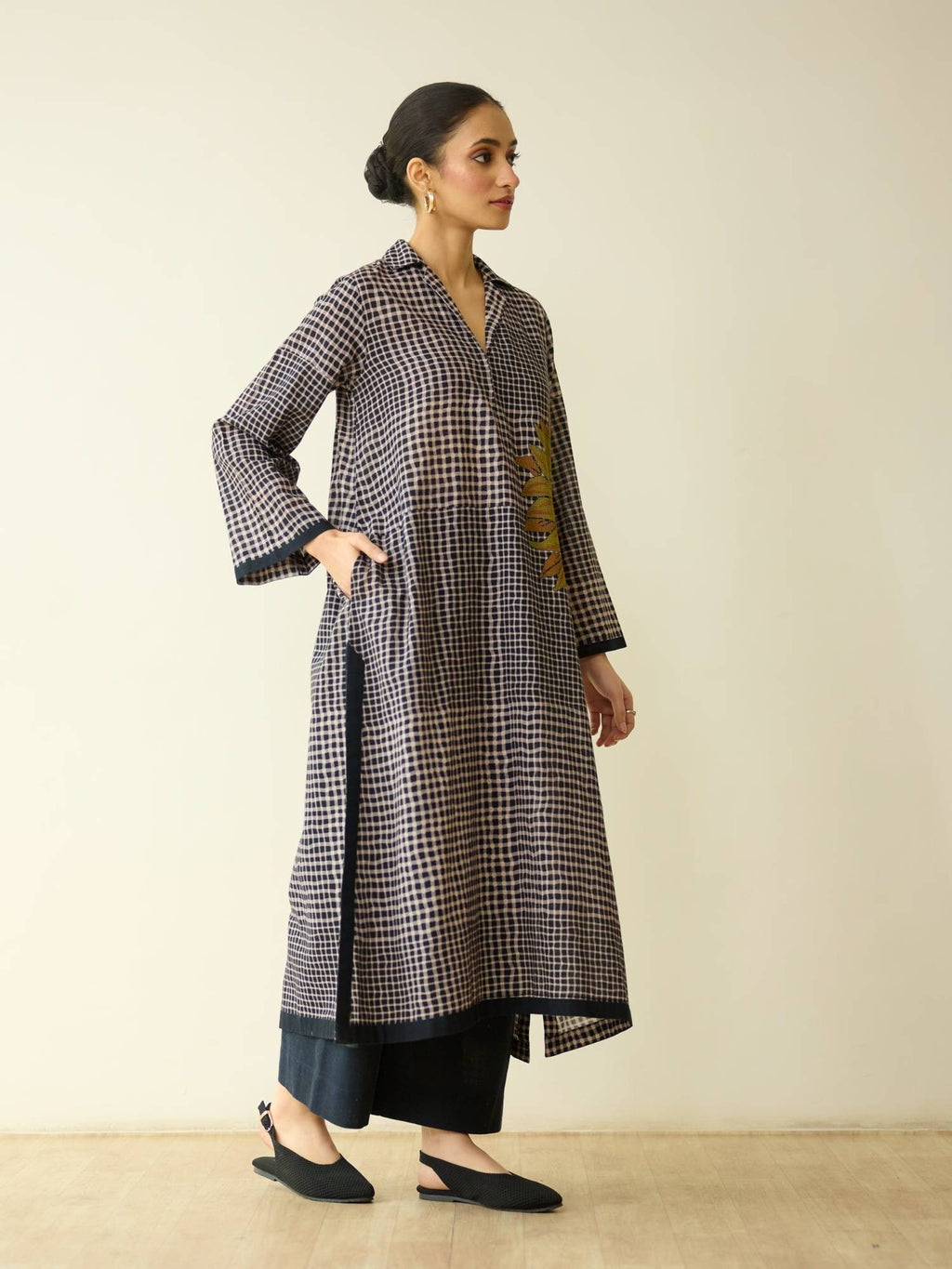 Black Printed Regular Kurta | KDG - view 8