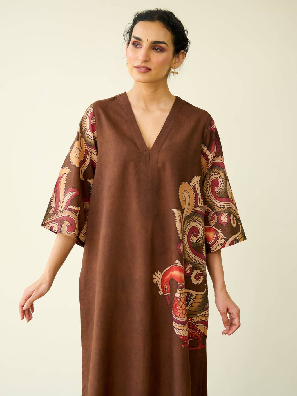 Green Embellished/Sequined Regular Kurta | U3S - view 24