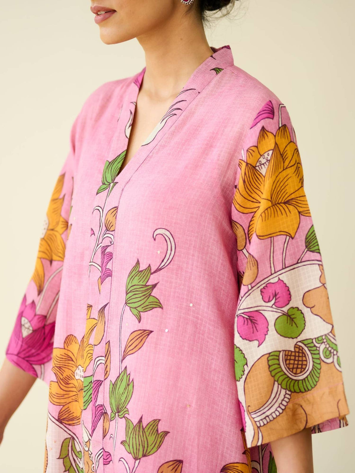 Black Embellished/Sequined Regular Kurta | U3S - view 37