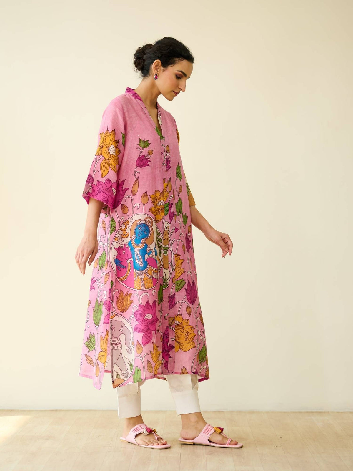 Black Embellished/Sequined Regular Kurta | KDG - view 15