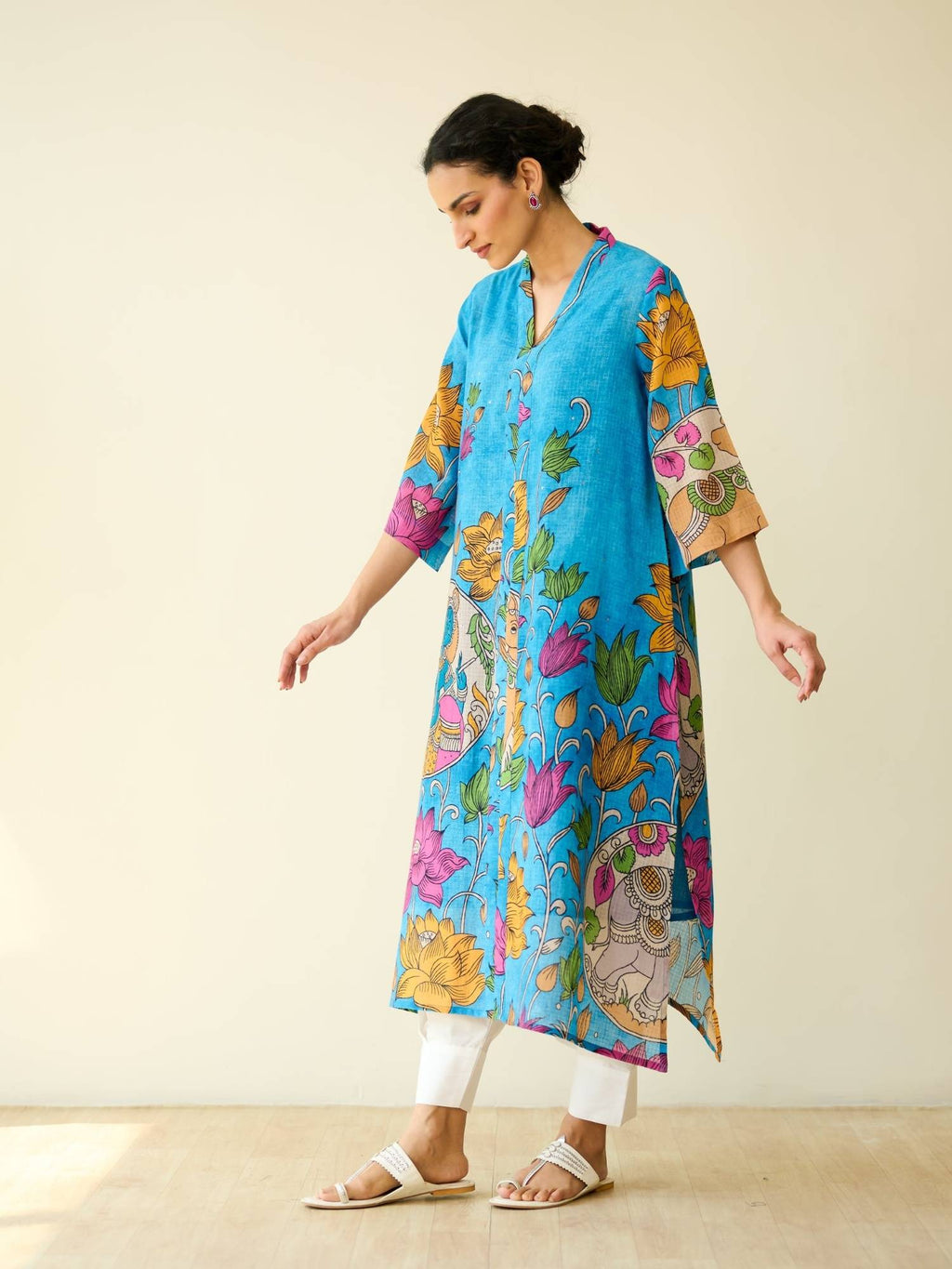 Black Embellished/Sequined Regular Kurta | KDG - view 30