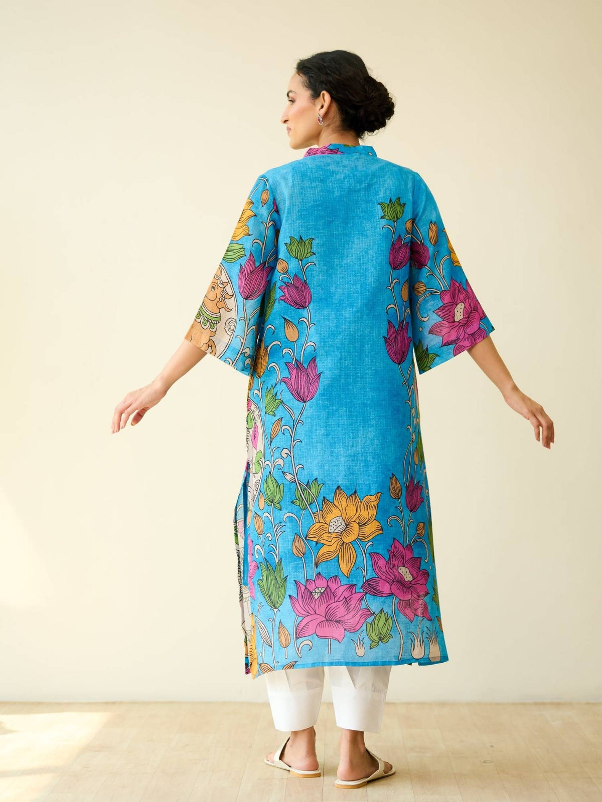 Black Embellished/Sequined Regular Kurta | U3S - view 22