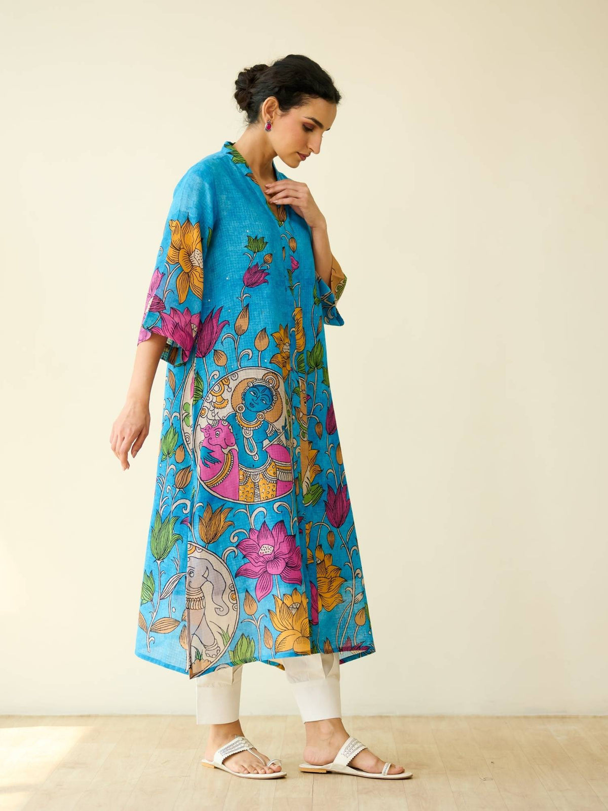 Black Embellished/Sequined Regular Kurta | U3S - view 23
