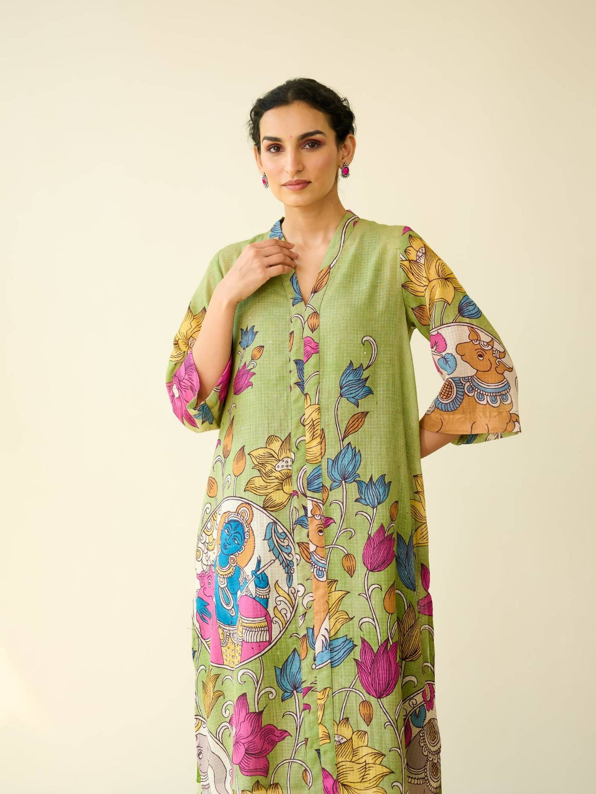 Black Embellished/Sequined Regular Kurta | U3S - view 26