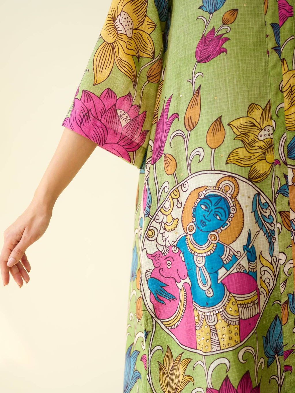 Black Embellished/Sequined Regular Kurta | U3S - view 28