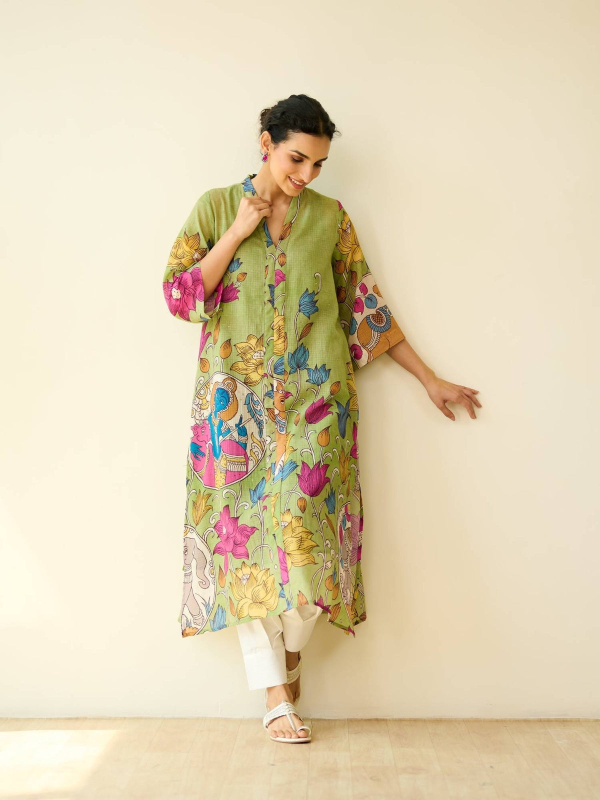 Black Embellished/Sequined Regular Kurta | U3S - view 30