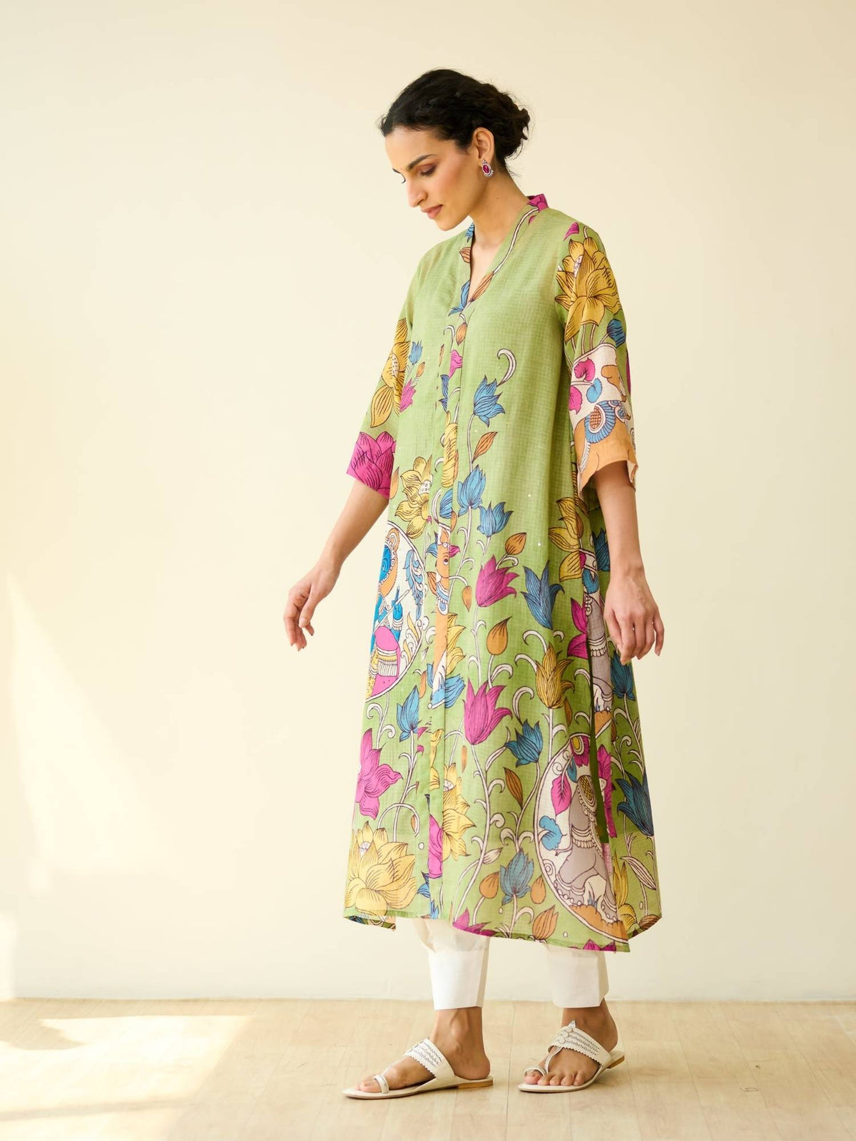 Black Embellished/Sequined Regular Kurta | U3S - view 31