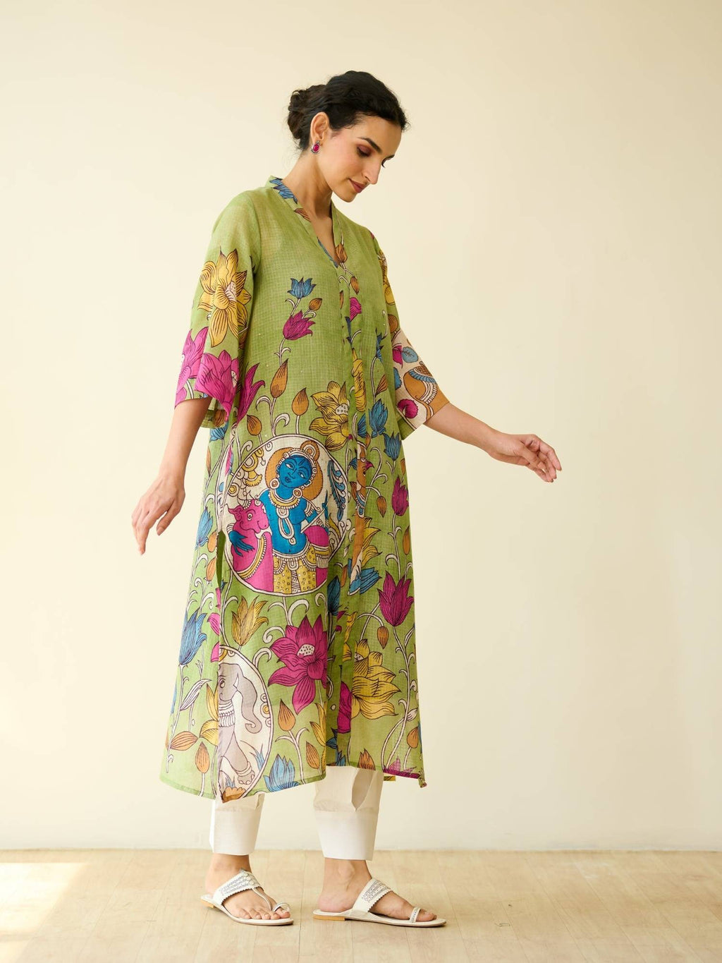 Black Embellished/Sequined Regular Kurta | U3S - view 32