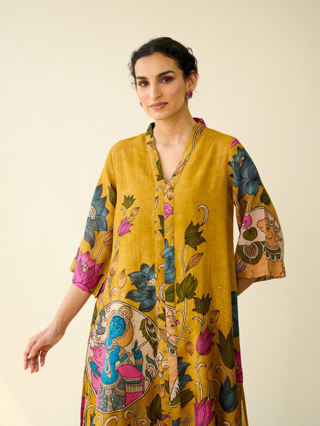 Black Embellished/Sequined Regular Kurta | KDG - view 41