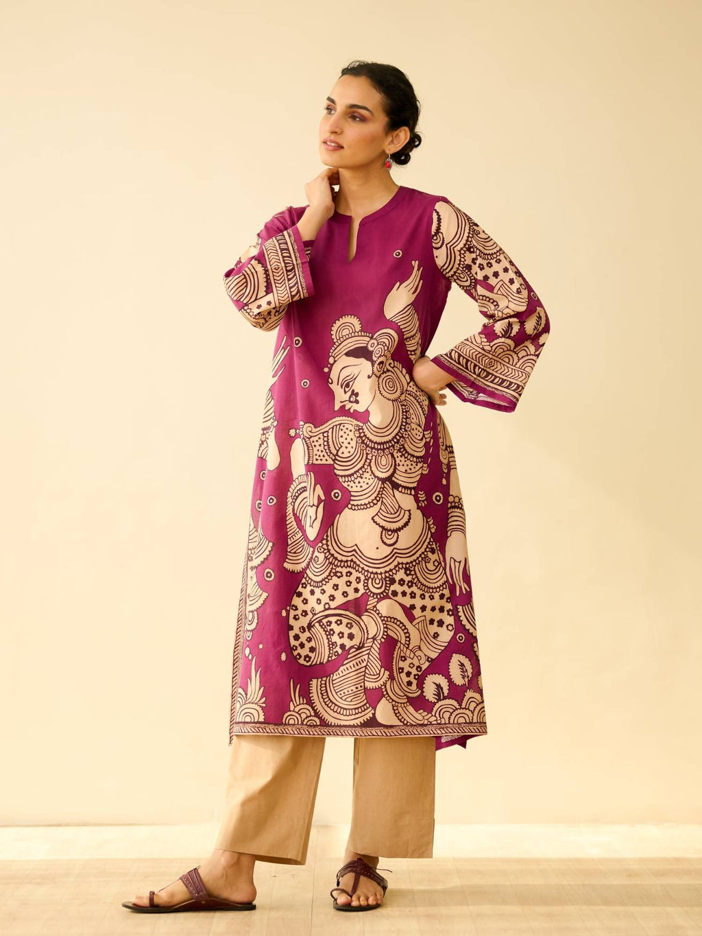 Black Embellished/Sequined Regular Kurta | KDG - view 14