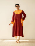 Green Embellished/Sequined Regular Kurta | KDG - view 27