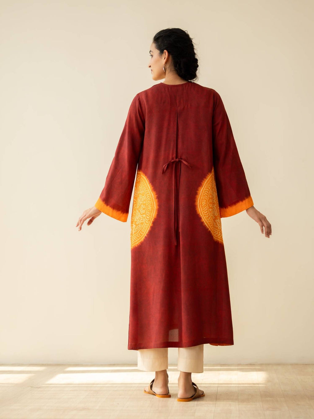 Green Embellished/Sequined Regular Kurta | KDG - view 31