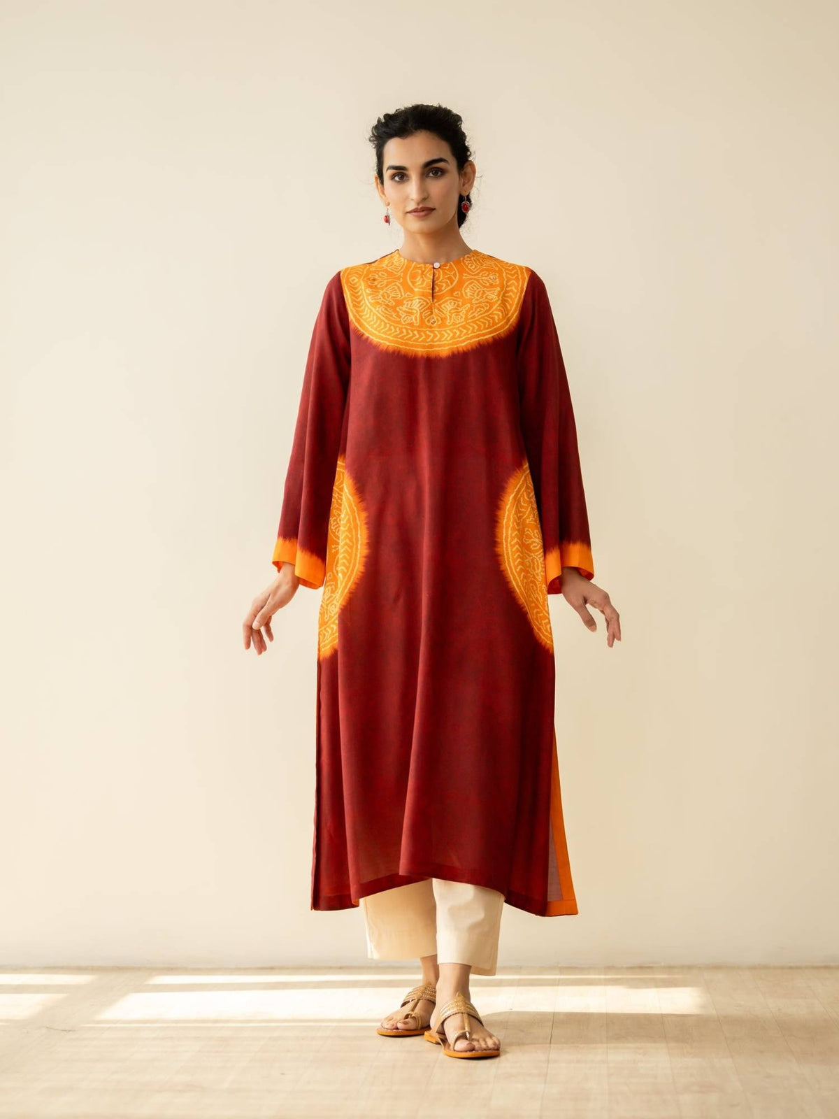 Green Embellished/Sequined Regular Kurta | FY93 - view 32