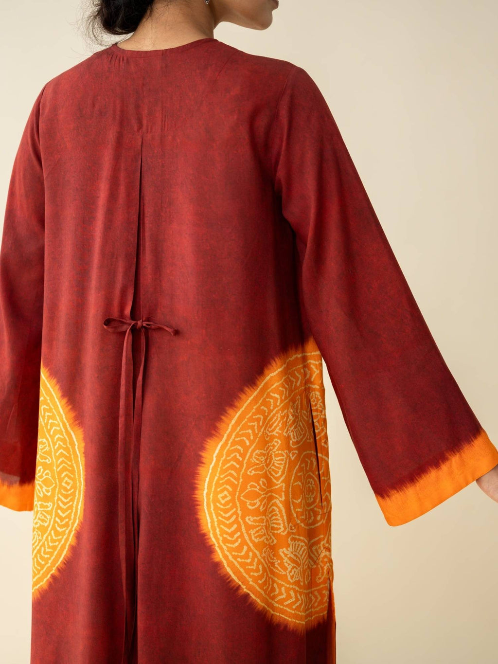 Green Embellished/Sequined Regular Kurta | KDG - view 34