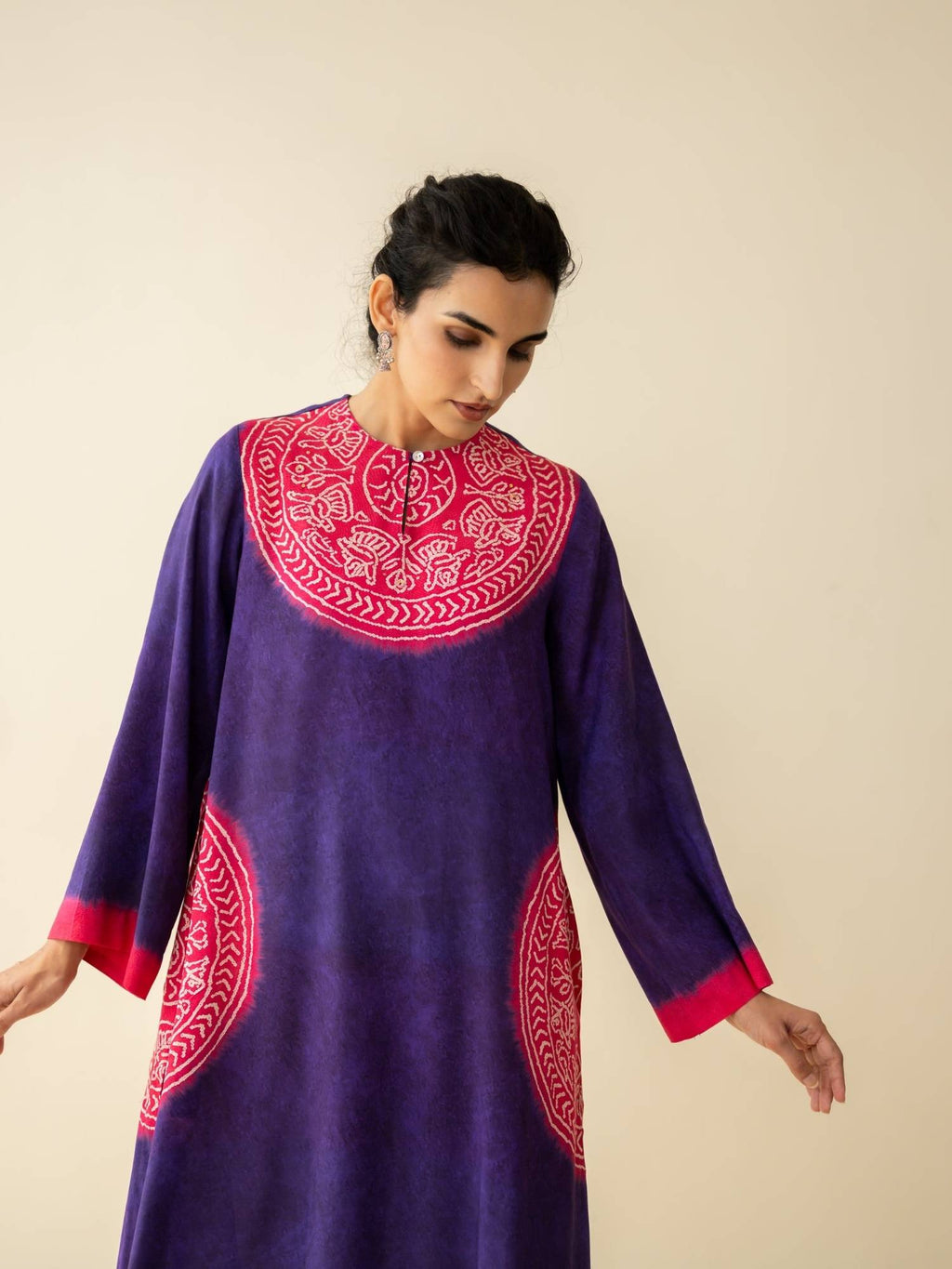 Green Embellished/Sequined Regular Kurta | FY93 - view 12