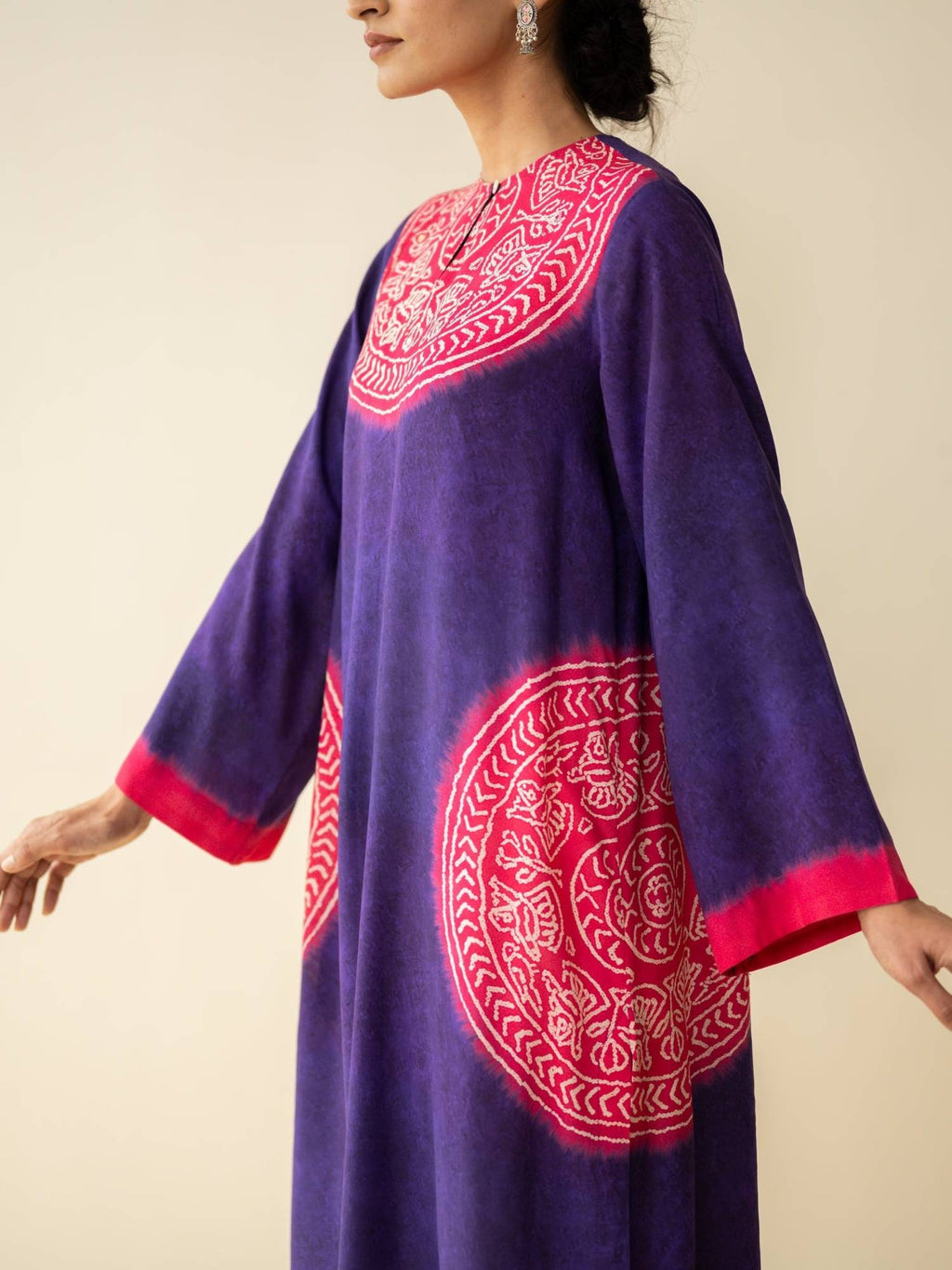 Green Embellished/Sequined Regular Kurta | KDG - view 14