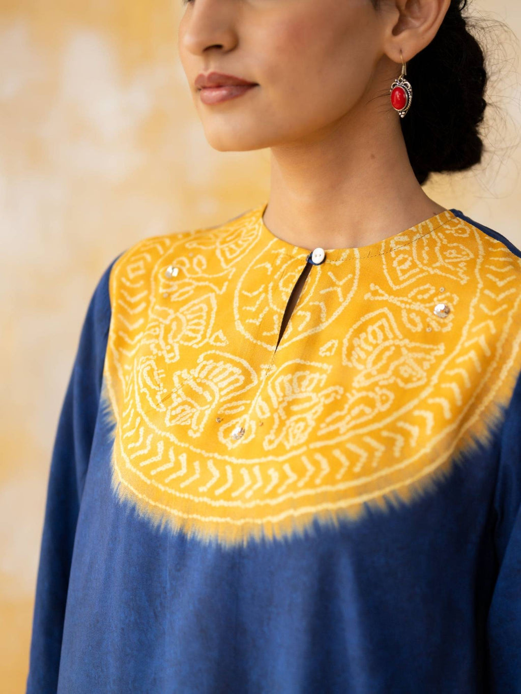 Green Embellished/Sequined Regular Kurta | FY93 - view 19