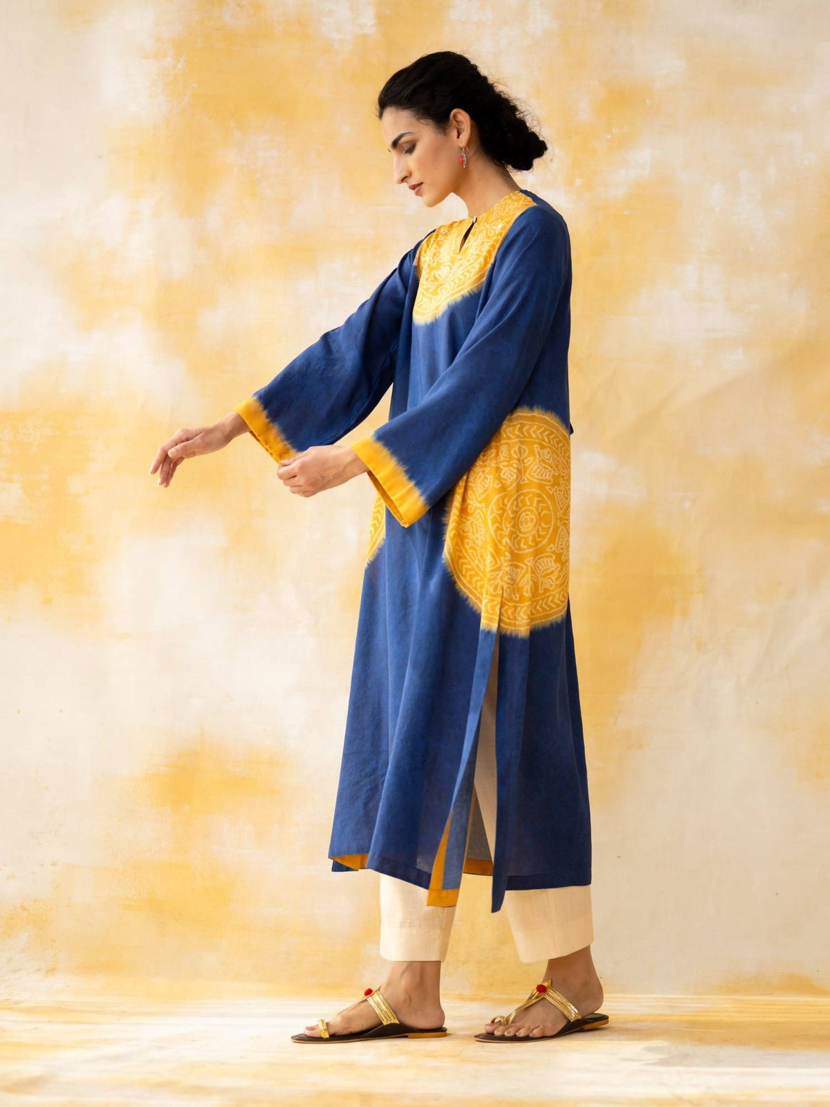 Green Embellished/Sequined Regular Kurta | FY93 - view 21