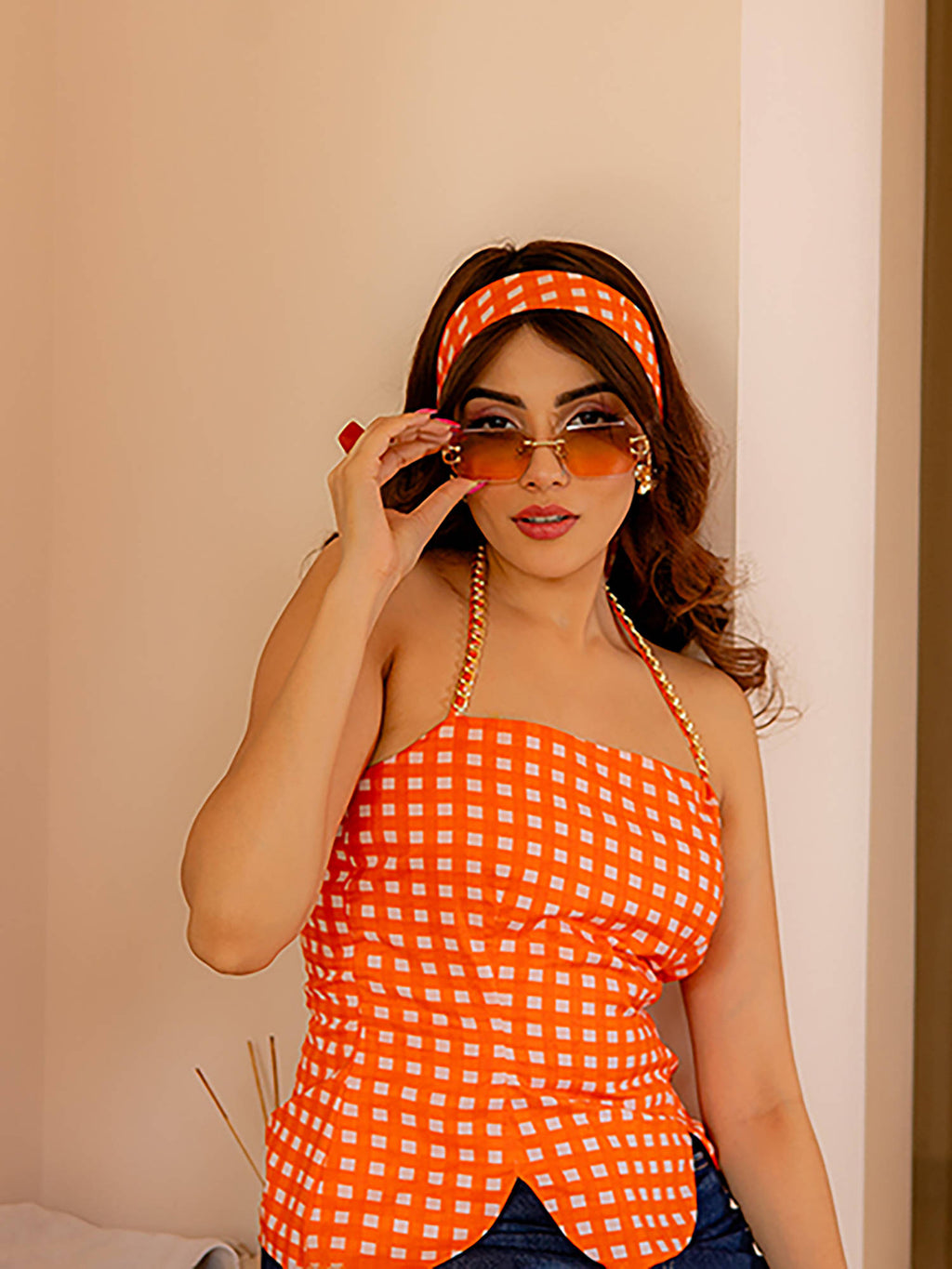 Retro Orange Top | HT67 - view 5