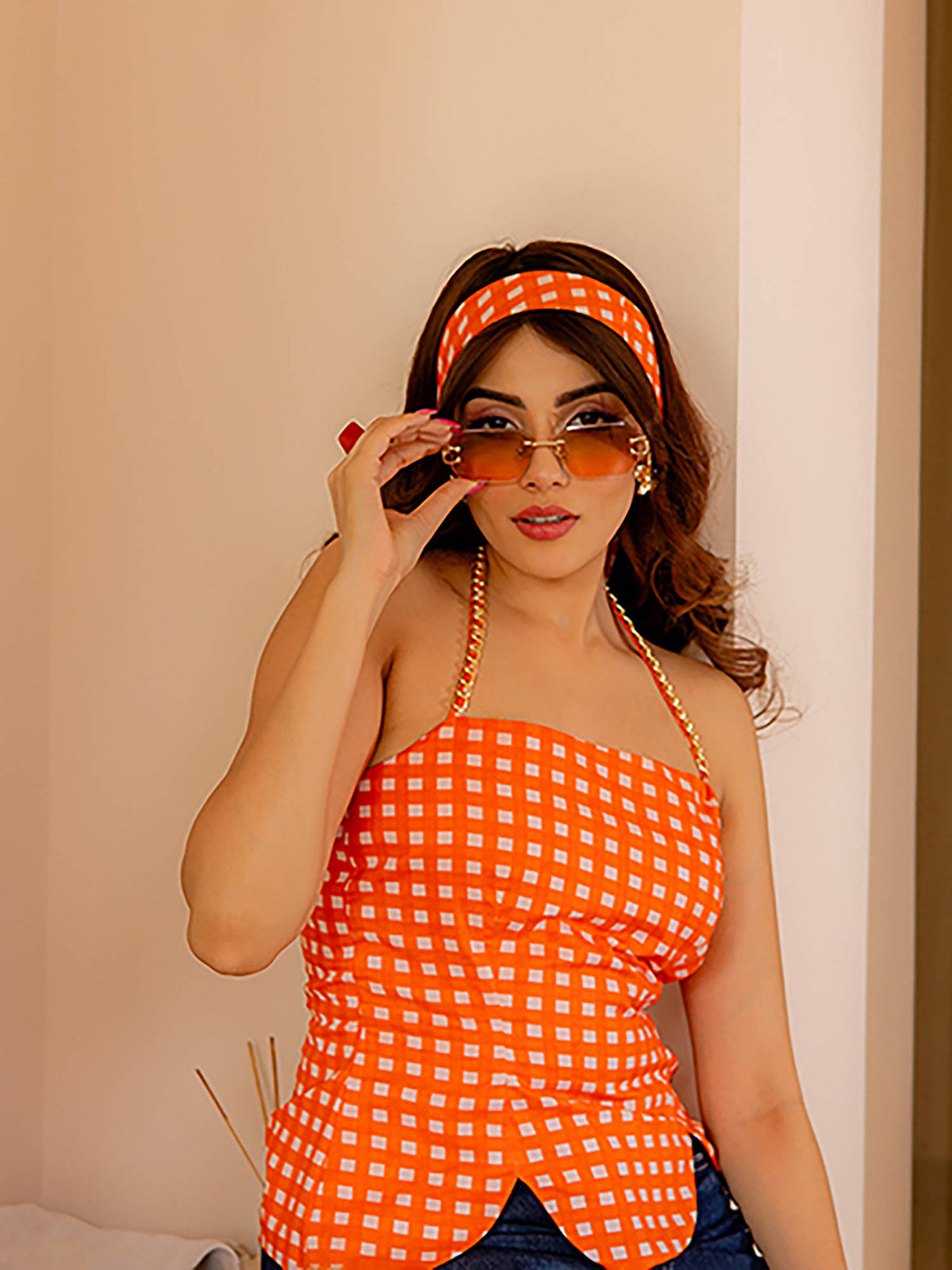 Retro Orange Top | HT67 - view 5