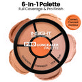 Pro Concealer Palette, 3 In 1 Conceal,Contour & Correct, Long Lasting & Waterproof - Concealer | E20 - view 1