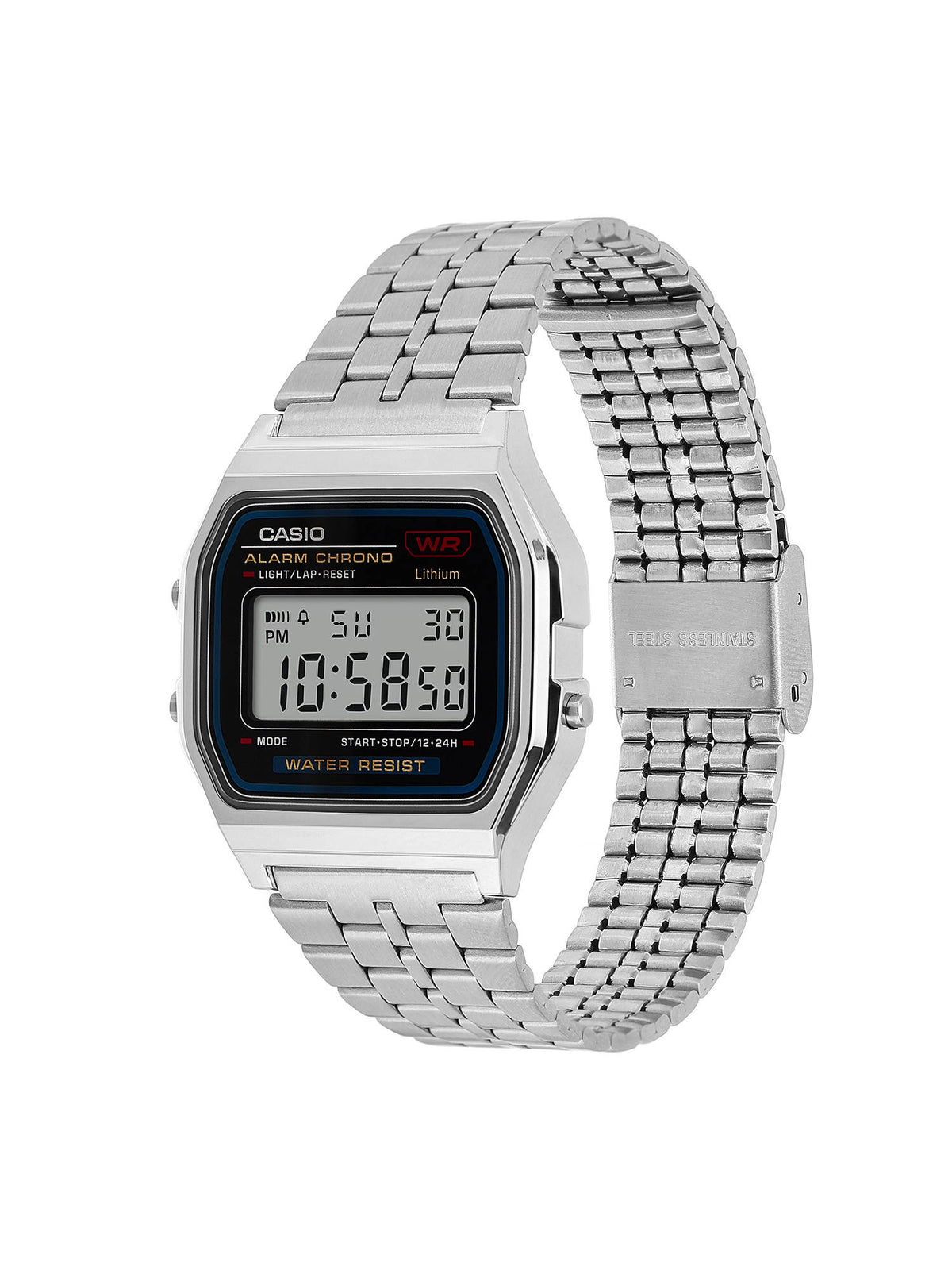 Unisex Vintage Series Black Dial Digital Watch - A159WA-N1DF | W92 - view 3
