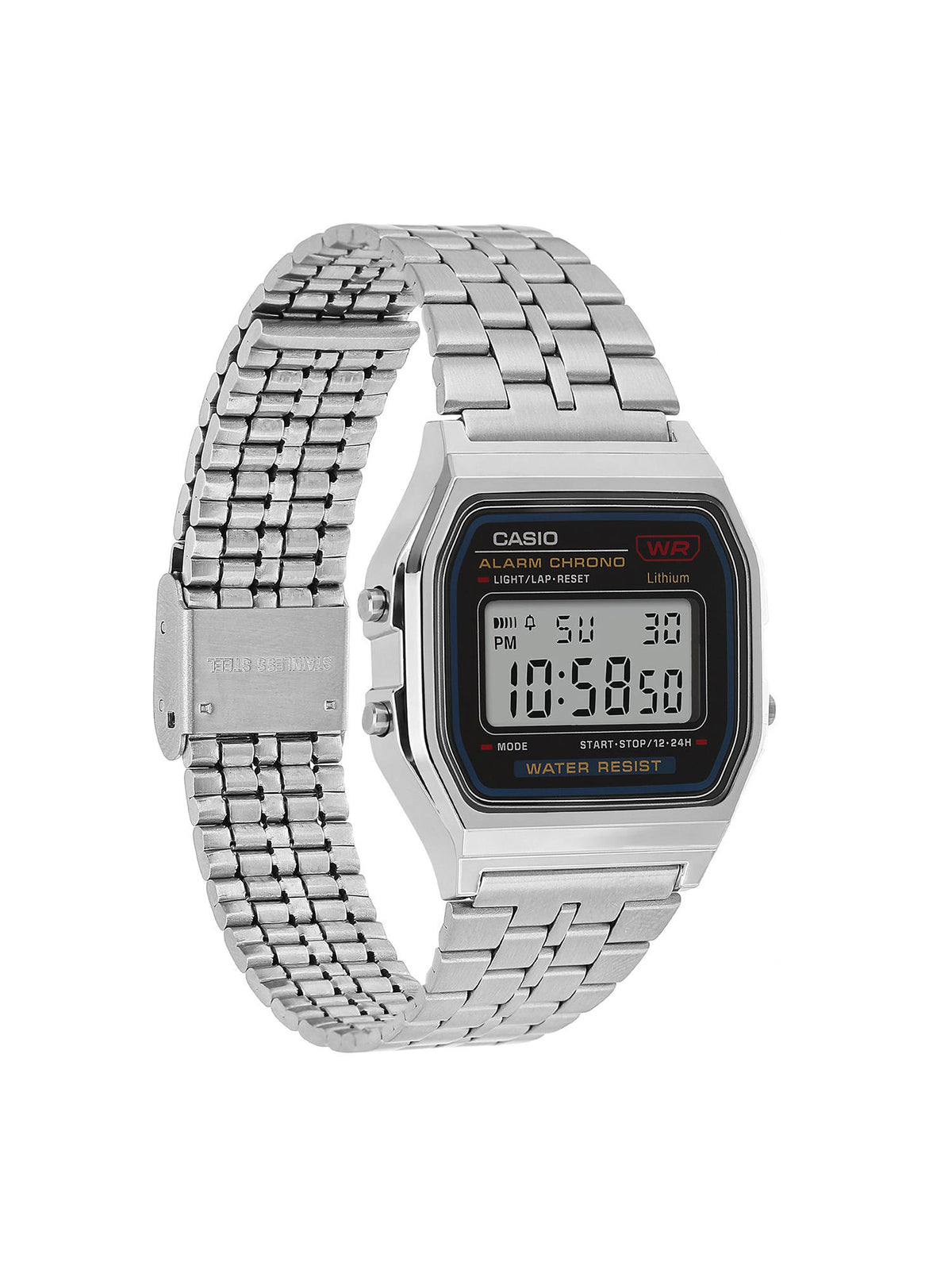 Unisex Vintage Series Black Dial Digital Watch - A159WA-N1DF | W92 - view 4