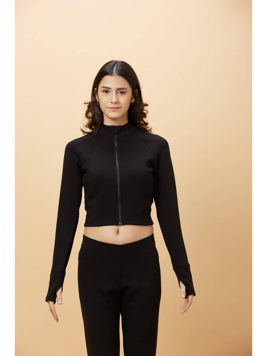 Garments Womens Jacket High Neck Black | JK12 - view 4