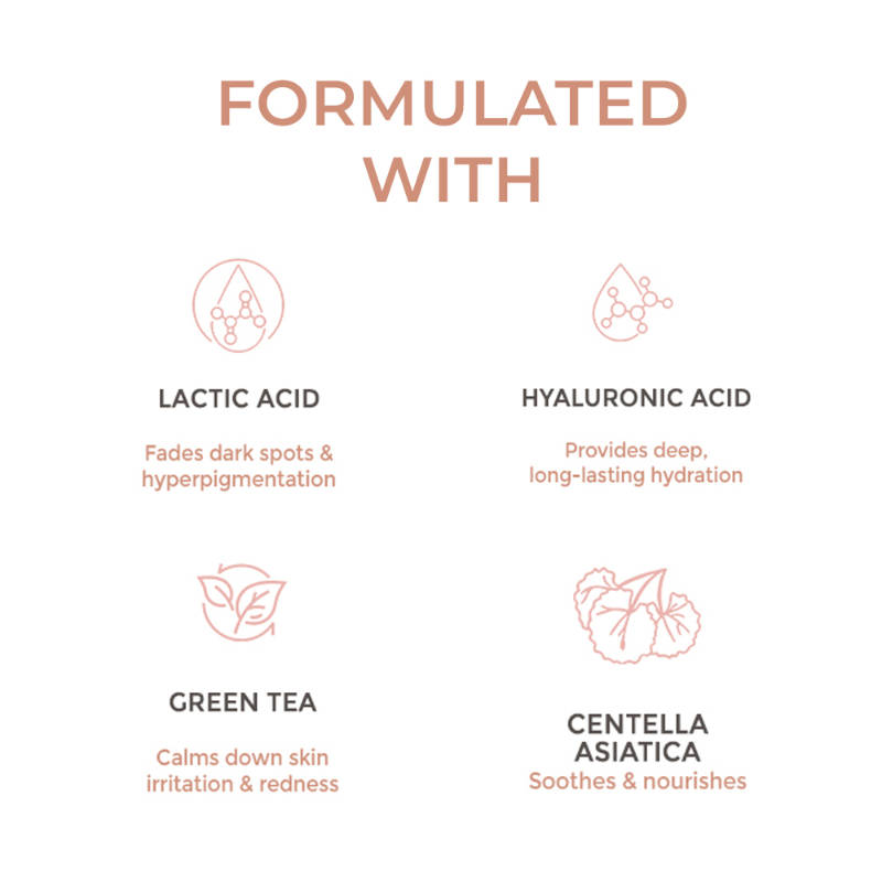 5% Lactic Acid Serum + HA, Exfoliates Dull Skin & Reduce Dark Spots, Beginner friendly | Z8 - view 4