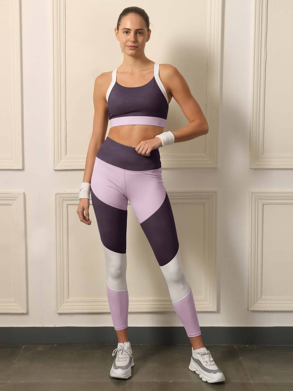 Purple Full Coverage Non-Wired Seamless Padded Sports Bra | sb09 - view 5