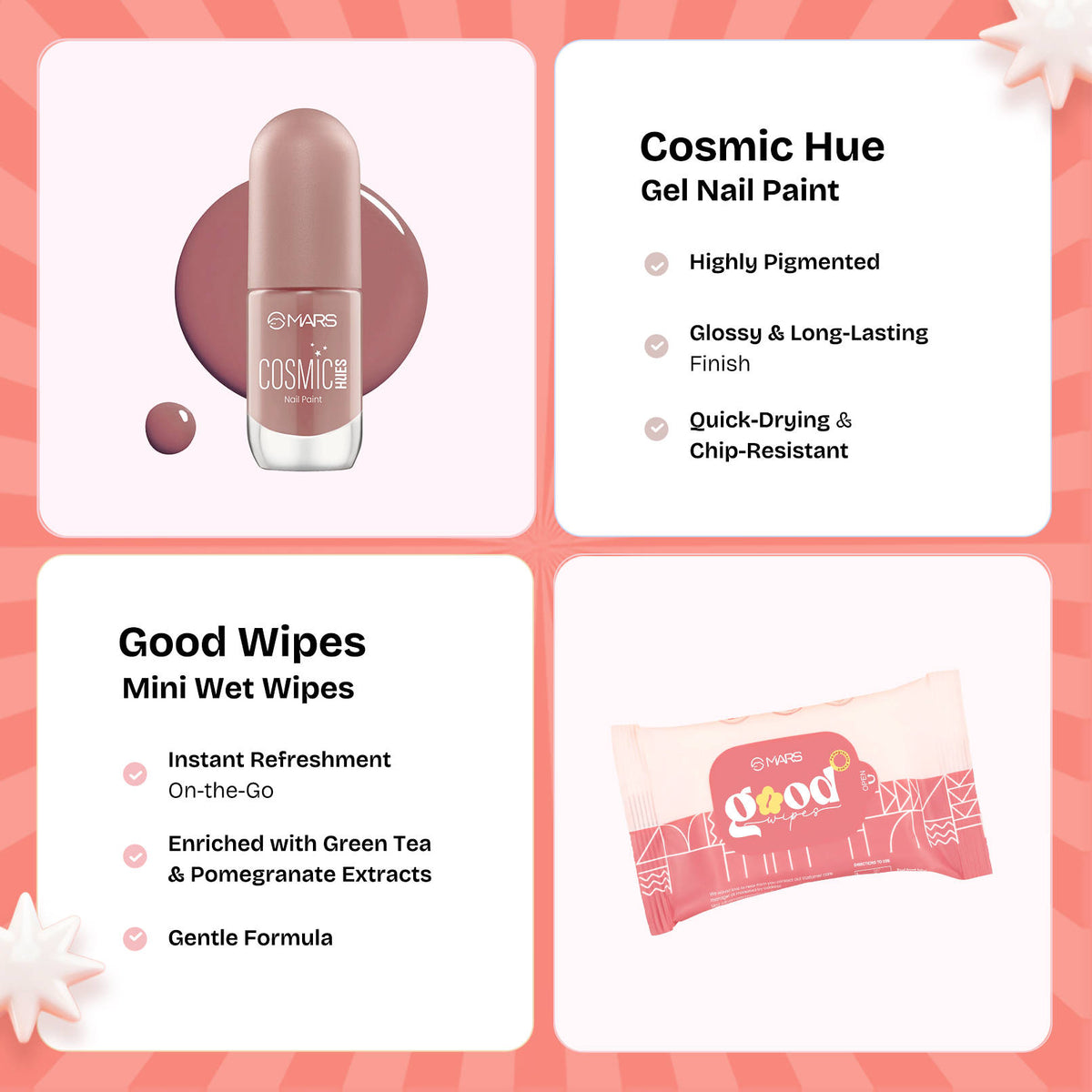 Glow Grats Makeup Gift Box - Free Refreshing Wipes | L12 - view 7