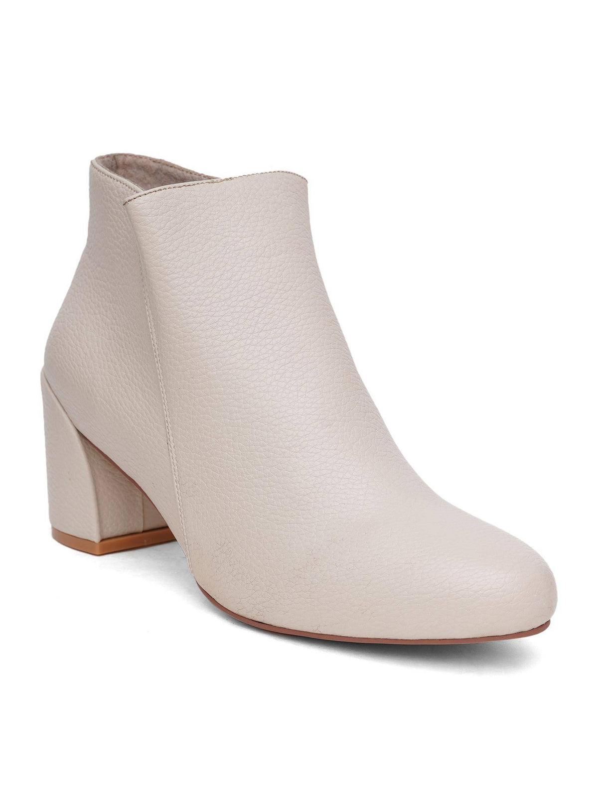 Women Cream Solid Casual Boots | BT61 - view 2